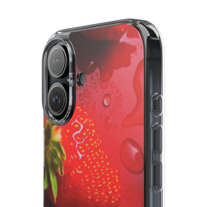 Clear Phone Case – Strawberry Drip