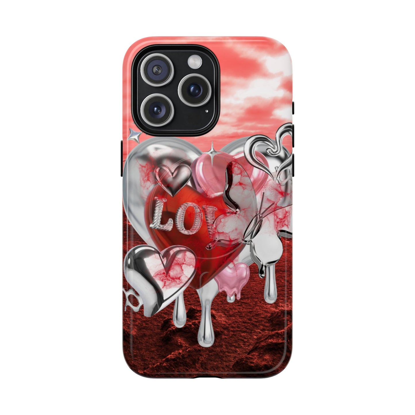Protective Magnetic Phone Case – Chrome Love