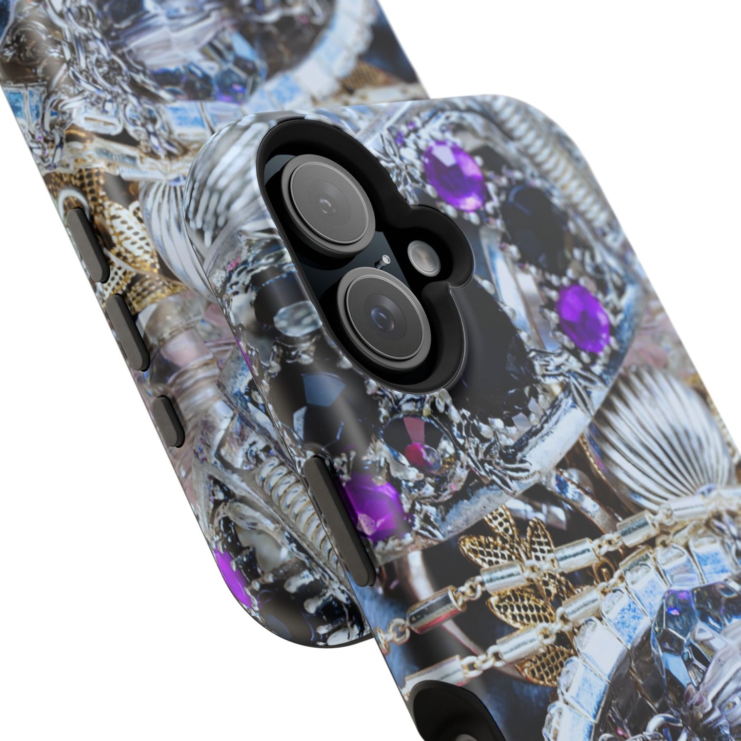 Impact-Resistant Phone Case – Chrome Jewel
