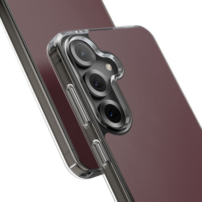 Clear Phone Case – Mulled Wine – Compatible with iPhone 13–17 & Samsung Galaxy S25–S26 Series