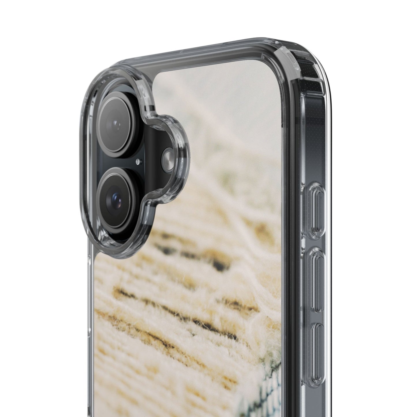 Clear Phone Case – Woven Warmth
