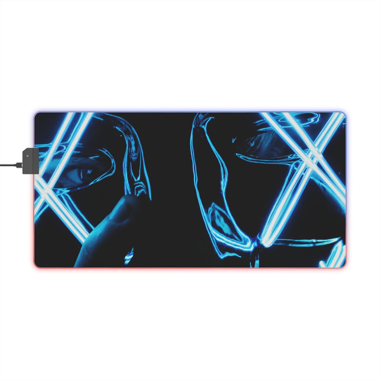 Gaming LED Desk Mat – Neon Anarchy