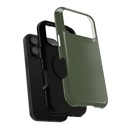 Impact-Resistant Phone Case — Military Green Protective Shockproof Cover