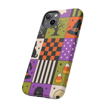 Protective Phone Case – Spooky Patchwork