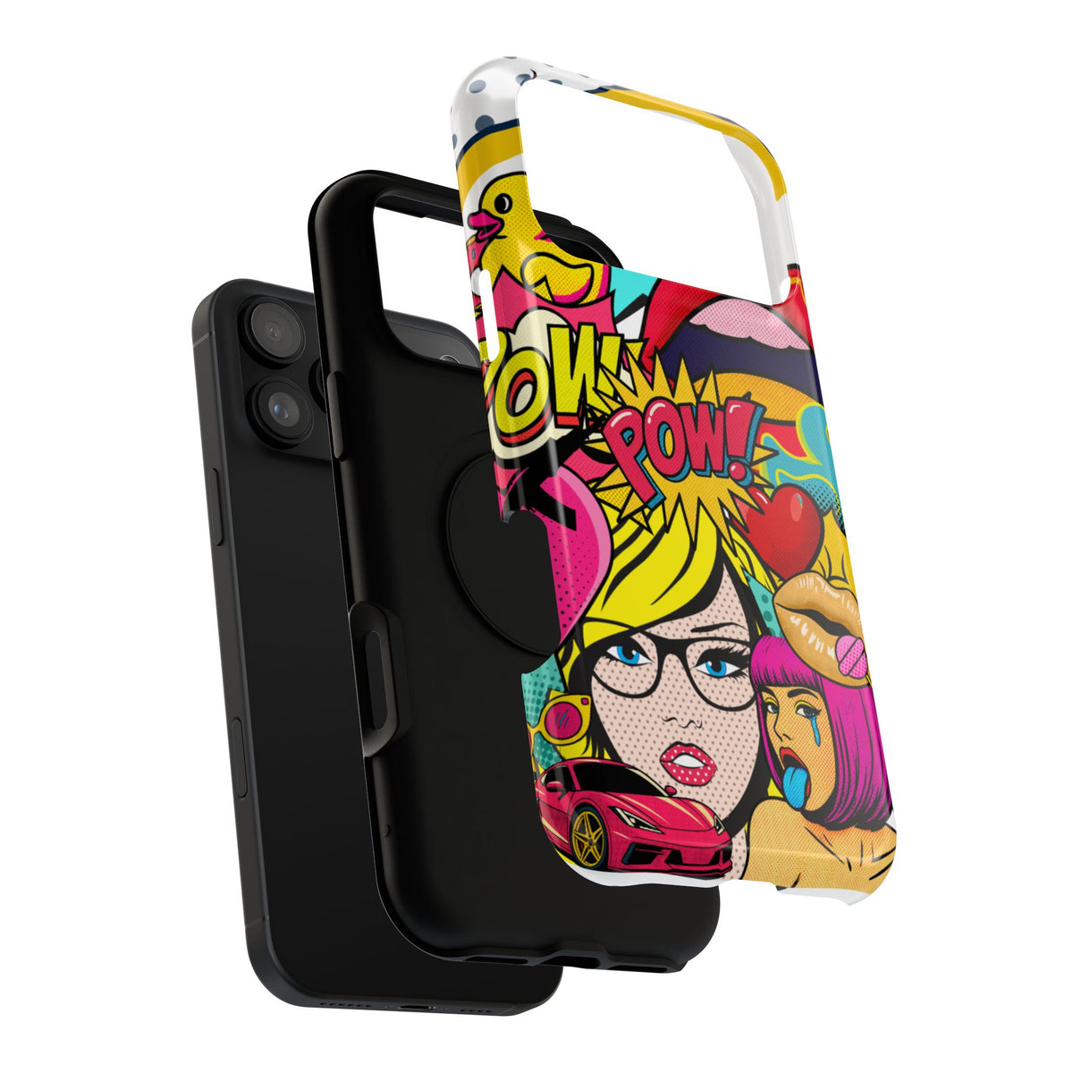 Impact-Resistant Phone Case – Pop Off – Compatible with iPhone 11–17 & Samsung Galaxy S22–S26 Series