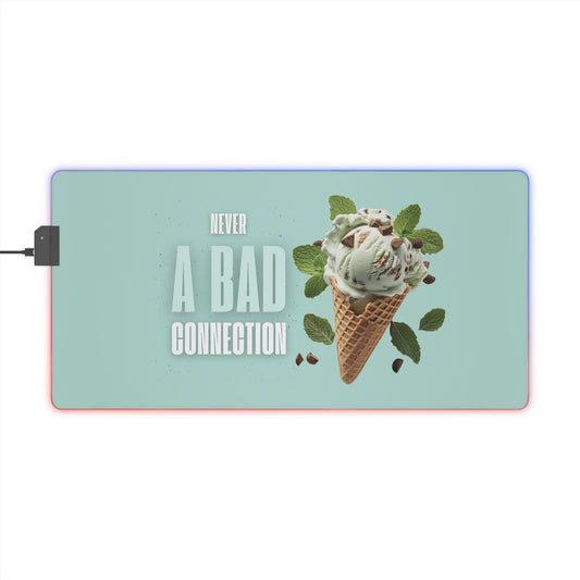 LED Desk Mat – Never a Bad Connection Mint Ice Cream