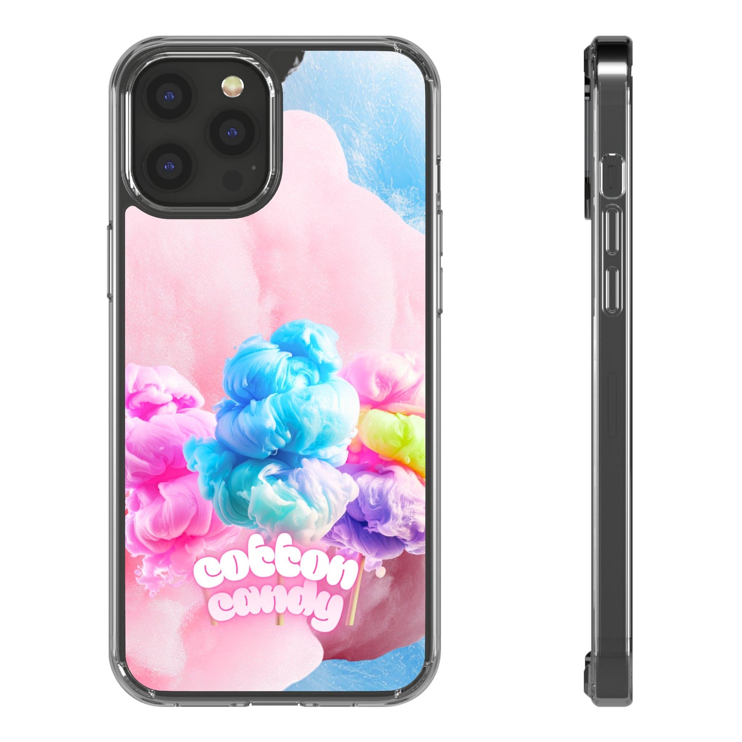 Clear Phone Case – Cotton Candy Dream