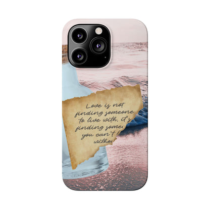 Slim Phone Case – Written in the Tide