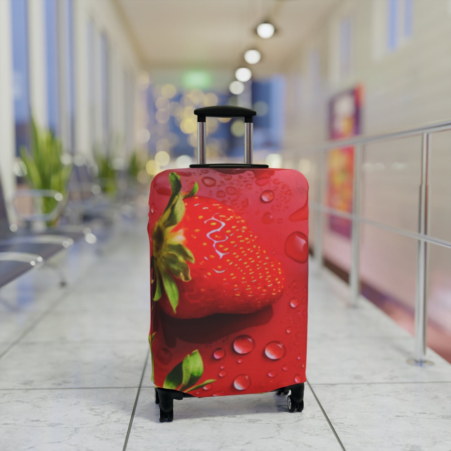 Luggage Cover – Strawberry Drip