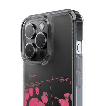 Clear Phone Case – Mom’s Little Pink Footprints