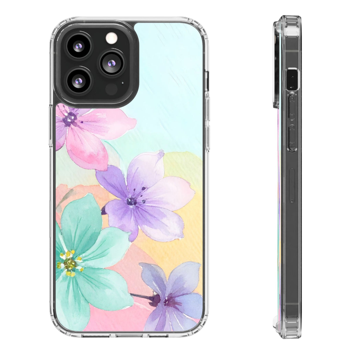 Clear Phone Case – Water Petal