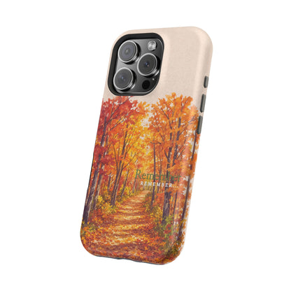 Wireless-Charging Compatible Case – Autumn Remembered – Compatible with iPhone 13–17 & Samsung Galaxy S25–S26 Series