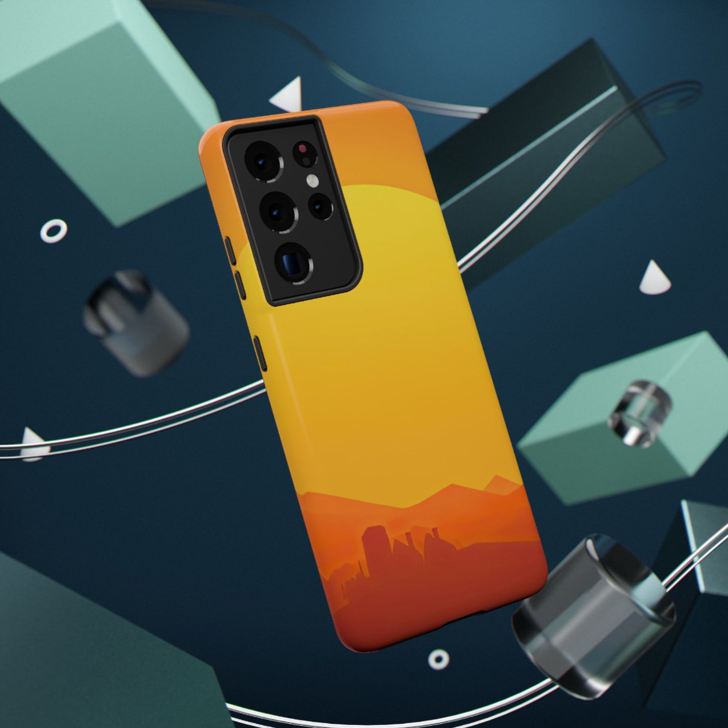 Impact-Resistant Phone Case – Desert Sunrise