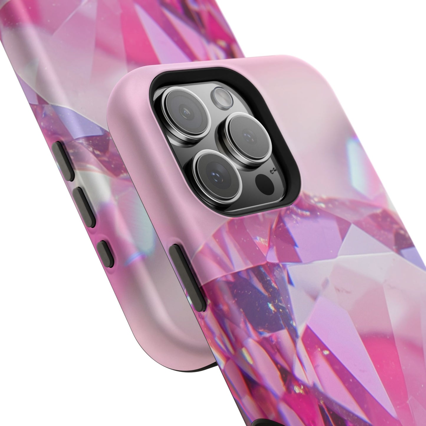 Impact-Resistant Phone Case – Pink Ice