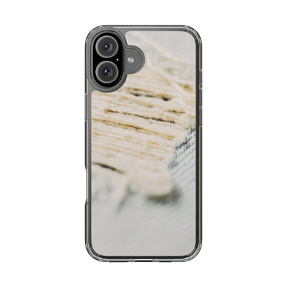 Clear Phone Case – Woven Warmth