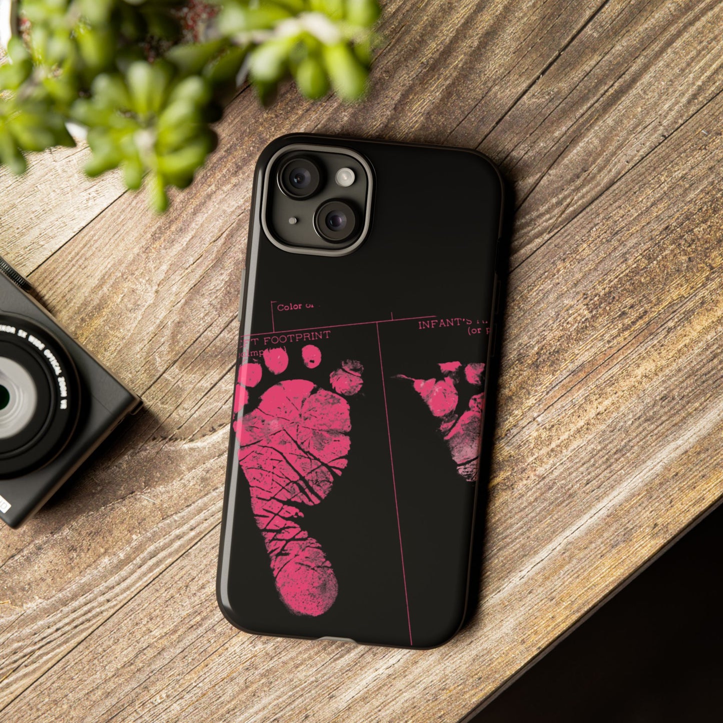 Protective Phone Case – Mom’s Little Pink Footprints