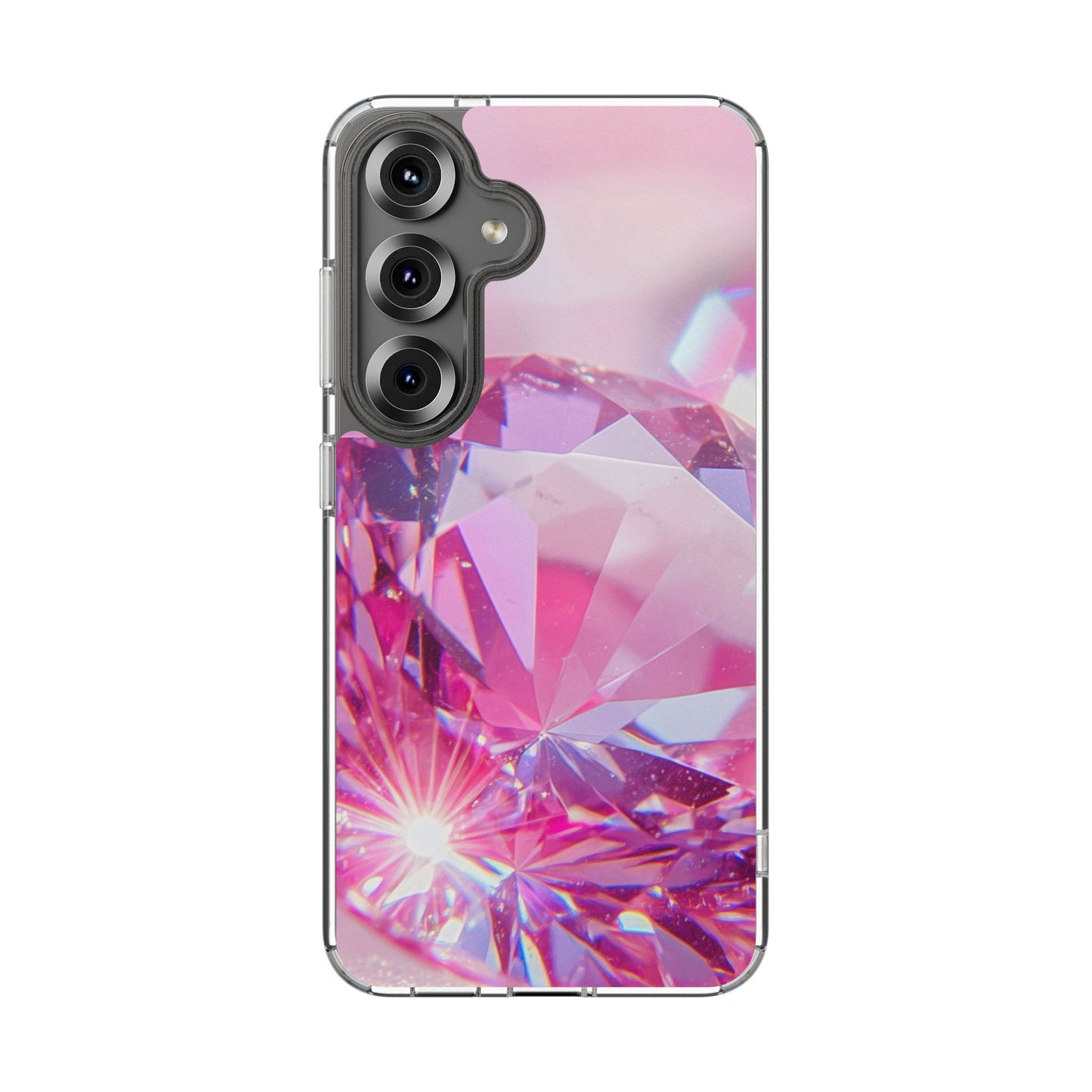 Clear Phone Case – Pink Ice