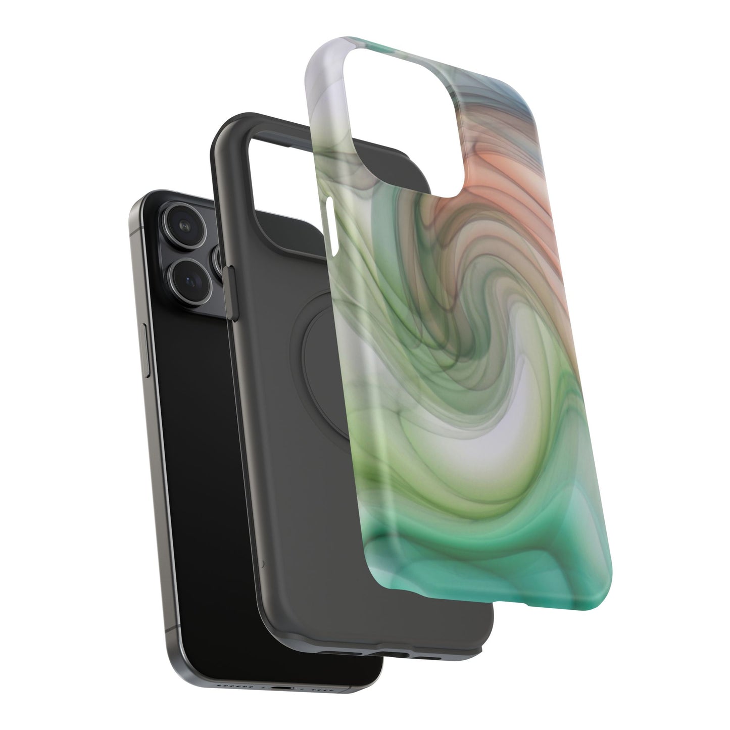 Impact-Resistant Phone Case – Marble Flow