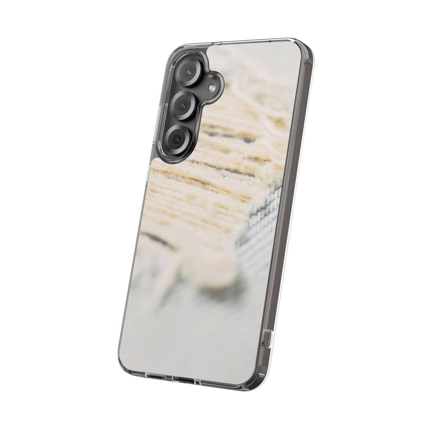 Clear Phone Case – Woven Warmth