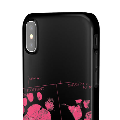 Snap Phone Case – Mom’s Little Pink Footprints