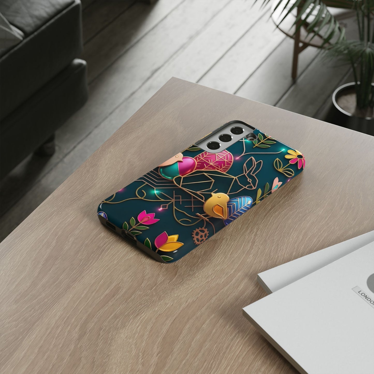 Protective Phone Case – Jeweled Garden