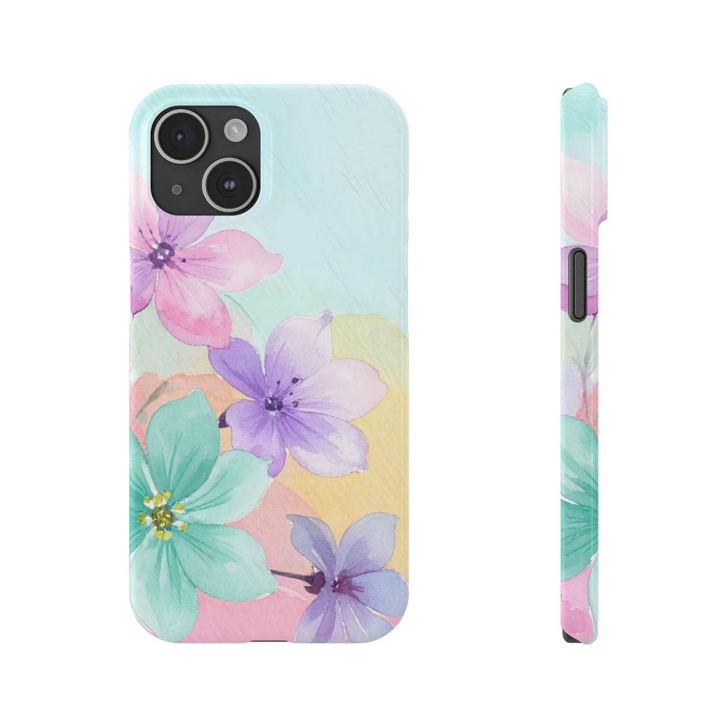 Slim Phone Case – Water Petal