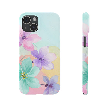 Slim Phone Case – Water Petal
