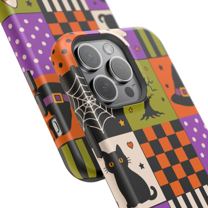 Impact-Resistant Phone Case – Spooky Patchwork