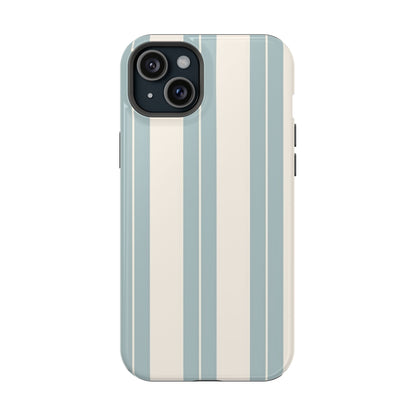 Wireless-Charging Compatible Case – Coastal Stripe