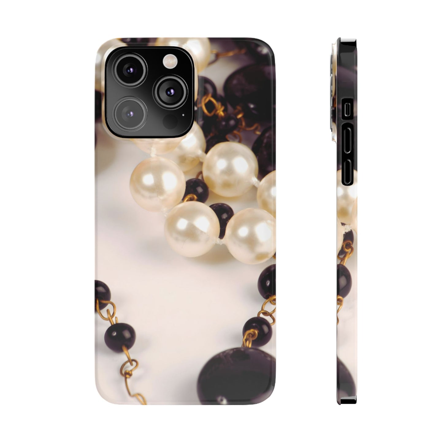 Slim Phone Case – Noir Pearl