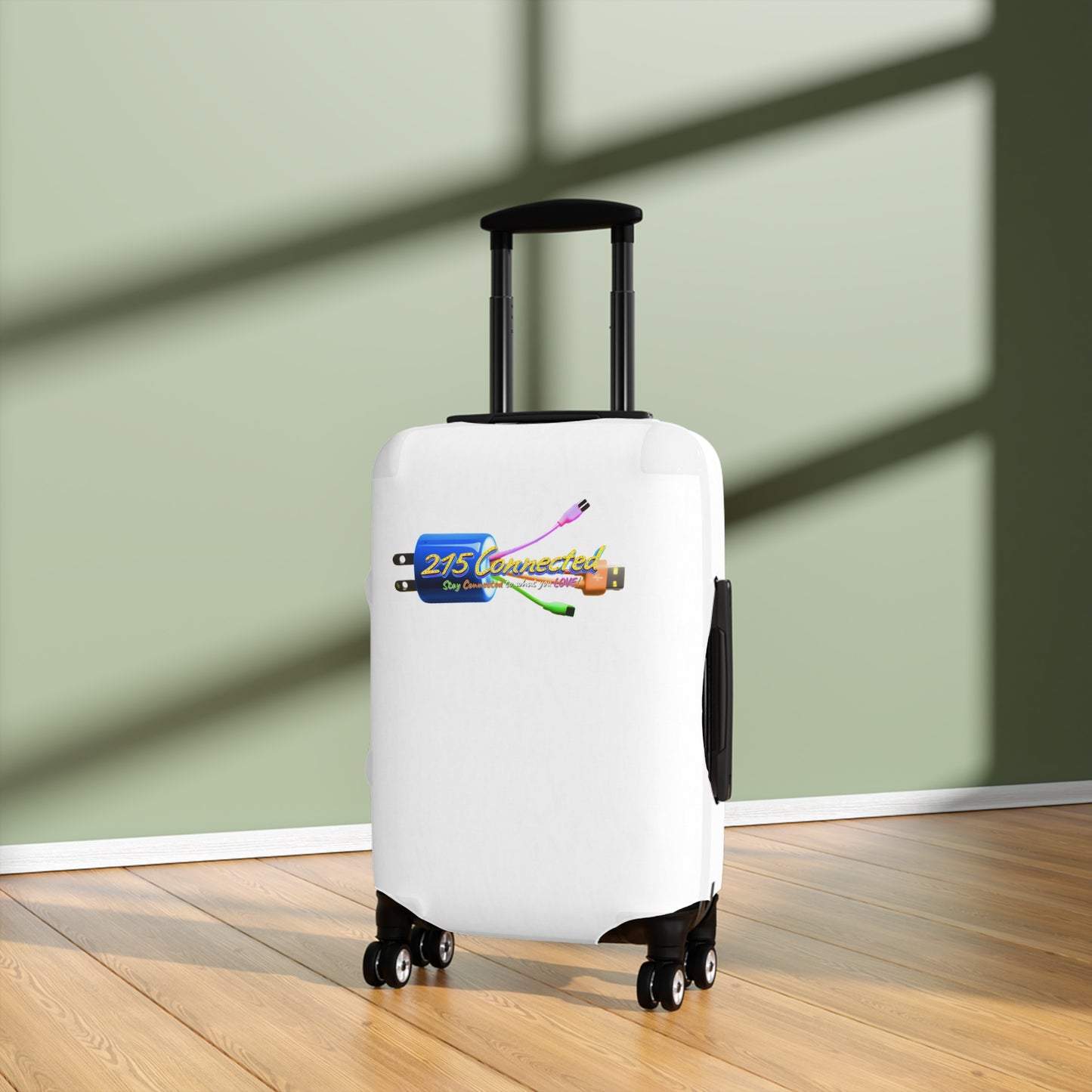 Luggage Cover – 215 Connected Logo Protective Suitcase Sleeve