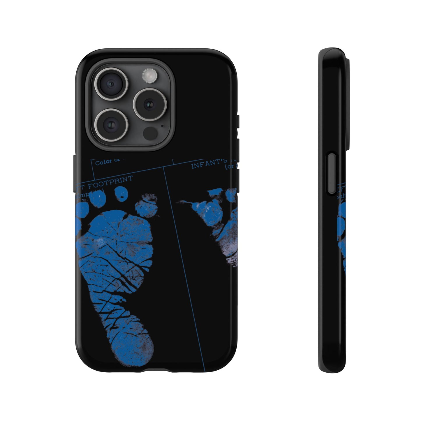 Protective Phone Case – Mom’s Little Blue Footprints