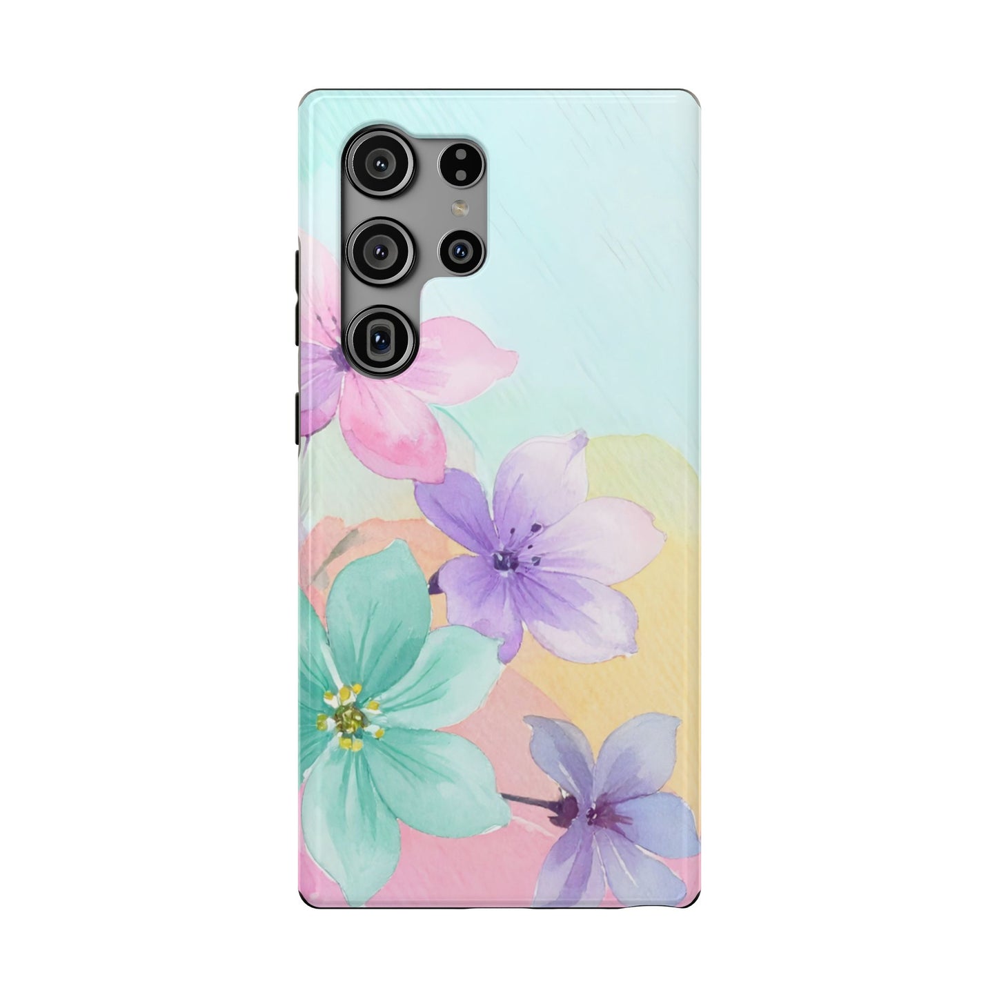 Impact-Resistant Phone Case – Water Petal