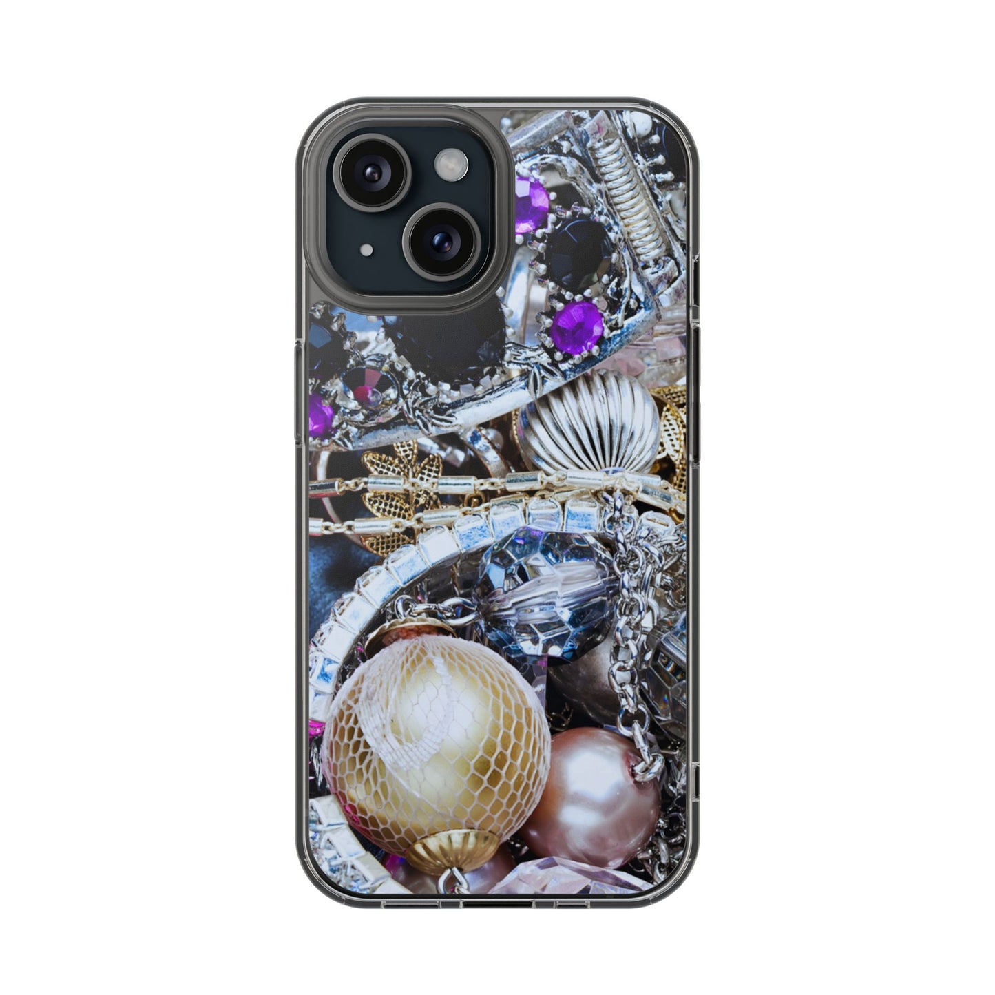 Clear Phone Case – Chrome Jewel