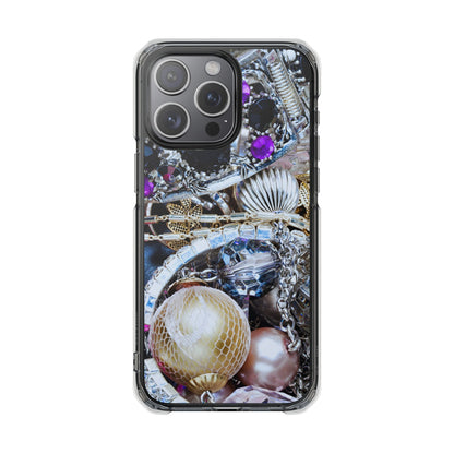 Clear Magnetic Phone Case – Chrome Jewel
