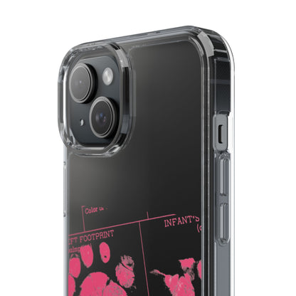 Clear Phone Case – Mom’s Little Pink Footprints