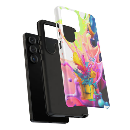 Color Splash Phone Case — “Life in Color” Protective Tough Case
