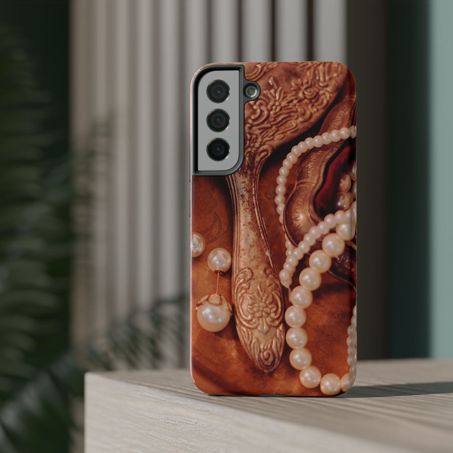 Impact-Resistant Phone Case – Bronze Vanity
