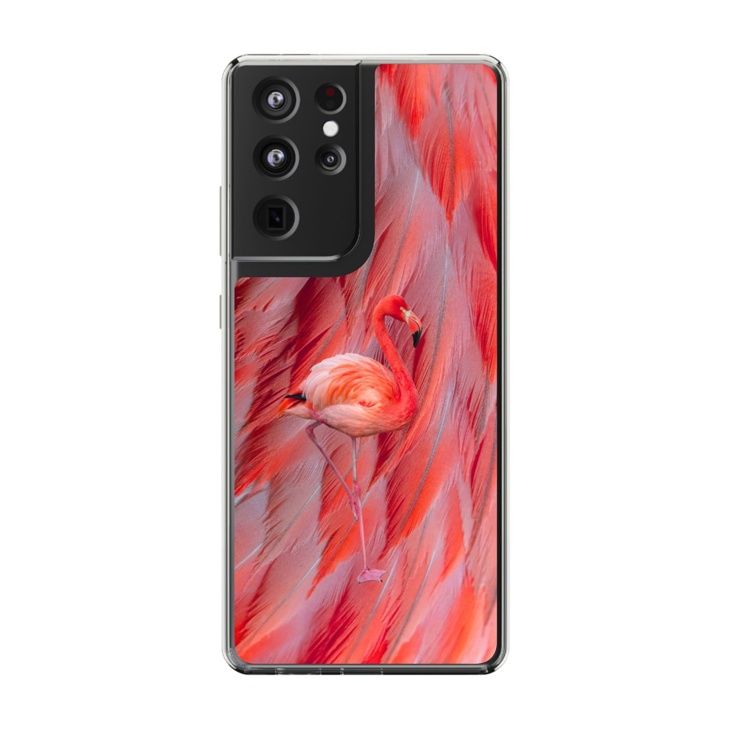 Clear Phone Case – Scarlet Plume