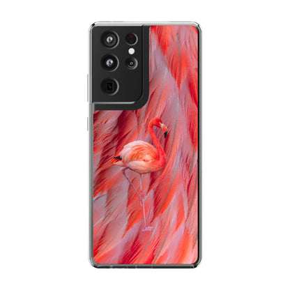 Clear Phone Case – Scarlet Plume