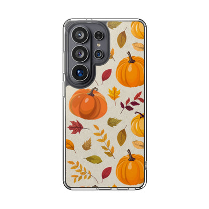 Clear Phone Case – Falling for Pumpkin