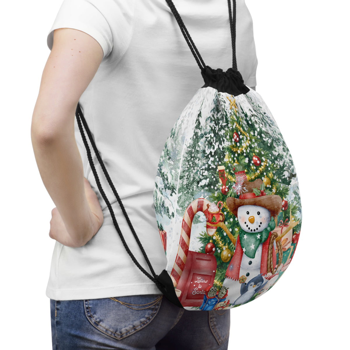 Drawstring Bag – Christmas Came to Town