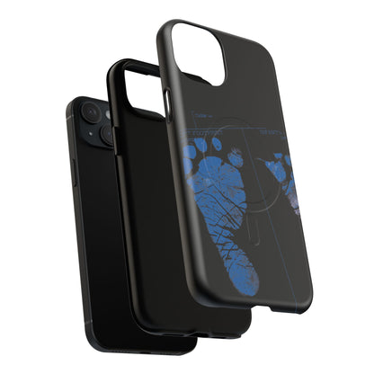 Protective Magnetic Phone Case – Mom’s Little Blue Footprints