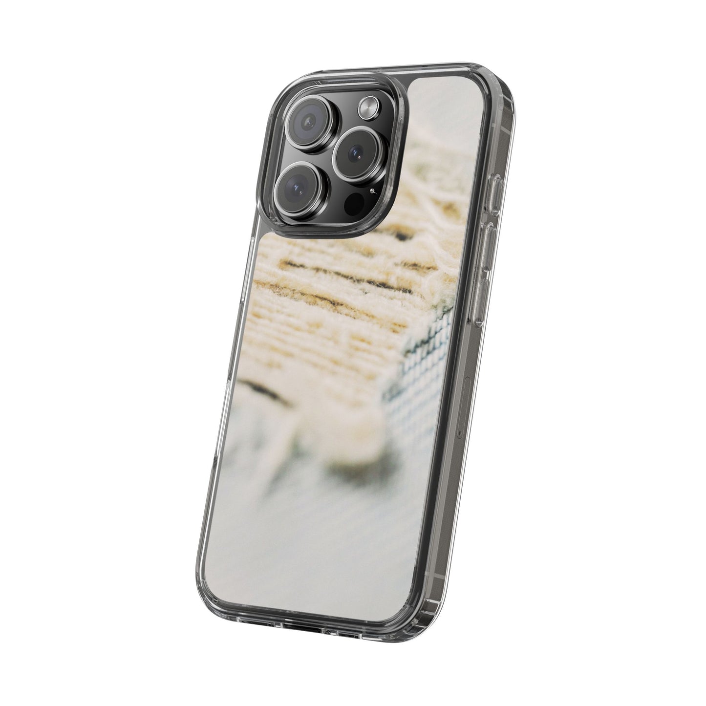 Clear Phone Case – Woven Warmth