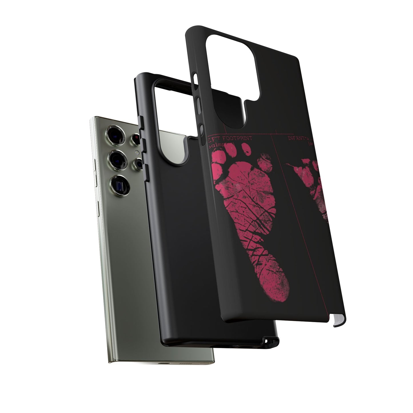 Protective Phone Case – Mom’s Little Pink Footprints