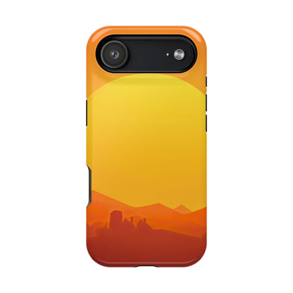 Wireless-Charging Compatible Case – Desert Sunrise