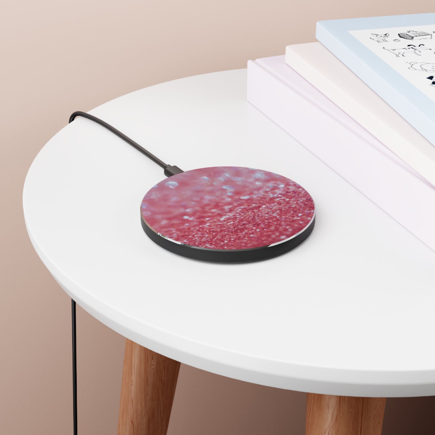 Wireless Charger – Rosé Sparkle