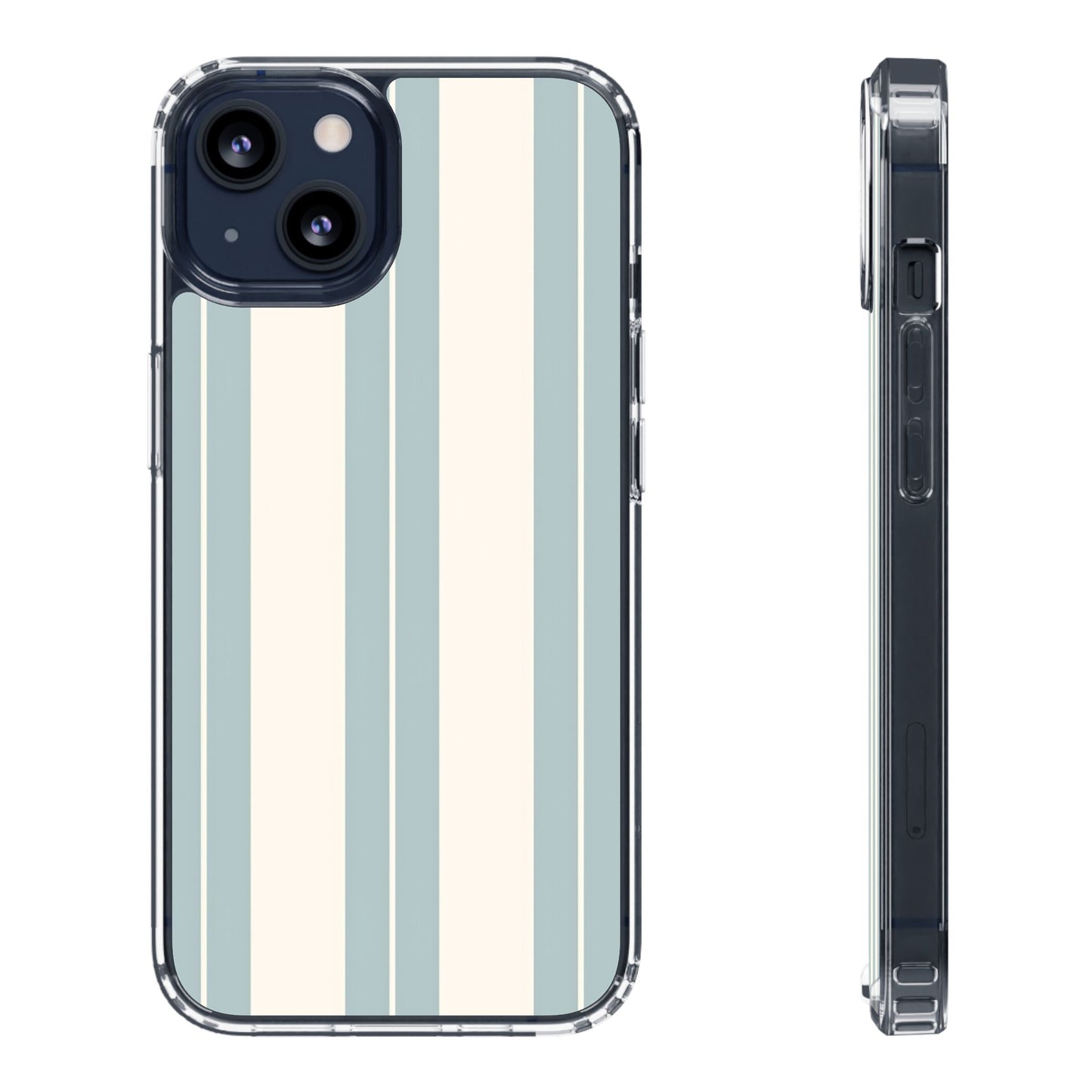 Clear Phone Case – Coastal Stripe