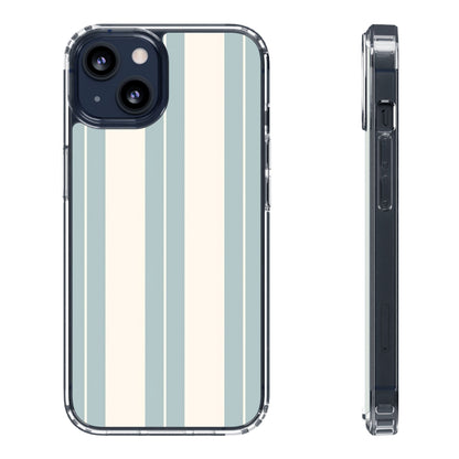Clear Phone Case – Coastal Stripe