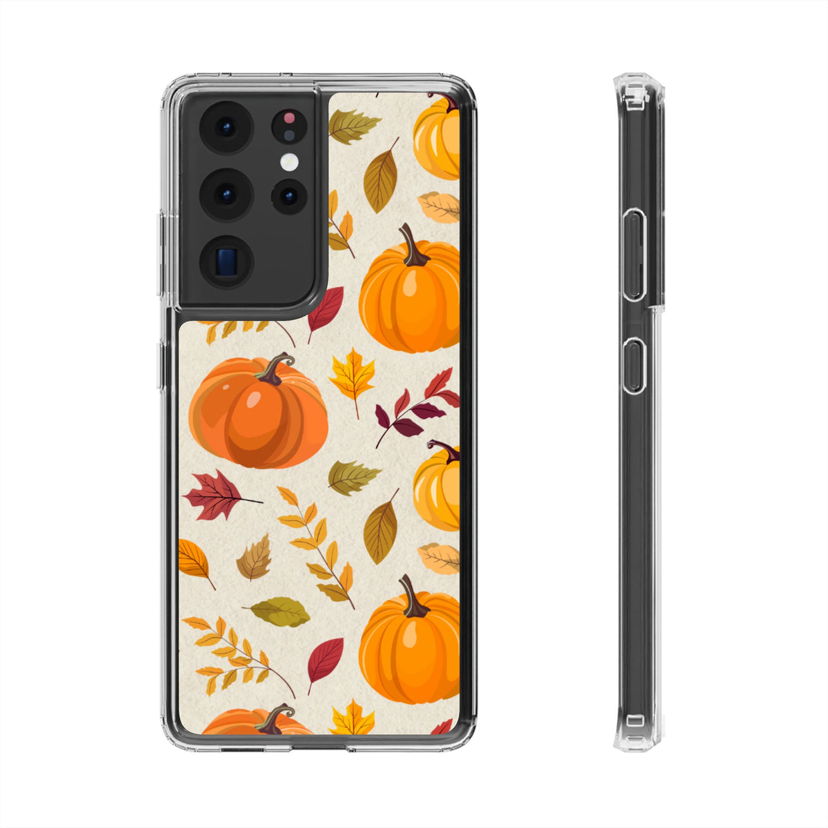Clear Phone Case – Falling for Pumpkin